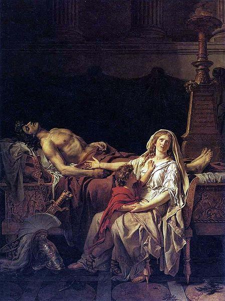 Jacques-Louis David Andromache mourns Hector oil painting image